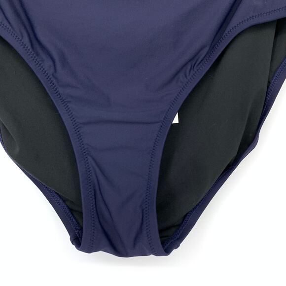 J.Crew Bikini Brief Bottom Full Coverage Womens Size Medium Navy Blue NEW - Picture 4 of 7